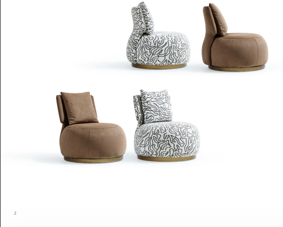 Stoneveil luxury furniture collection featuring modular sofa seating, modern dining table, sculptural accent chairs, luxury bedroom design, and illuminated walk in wardrobe.