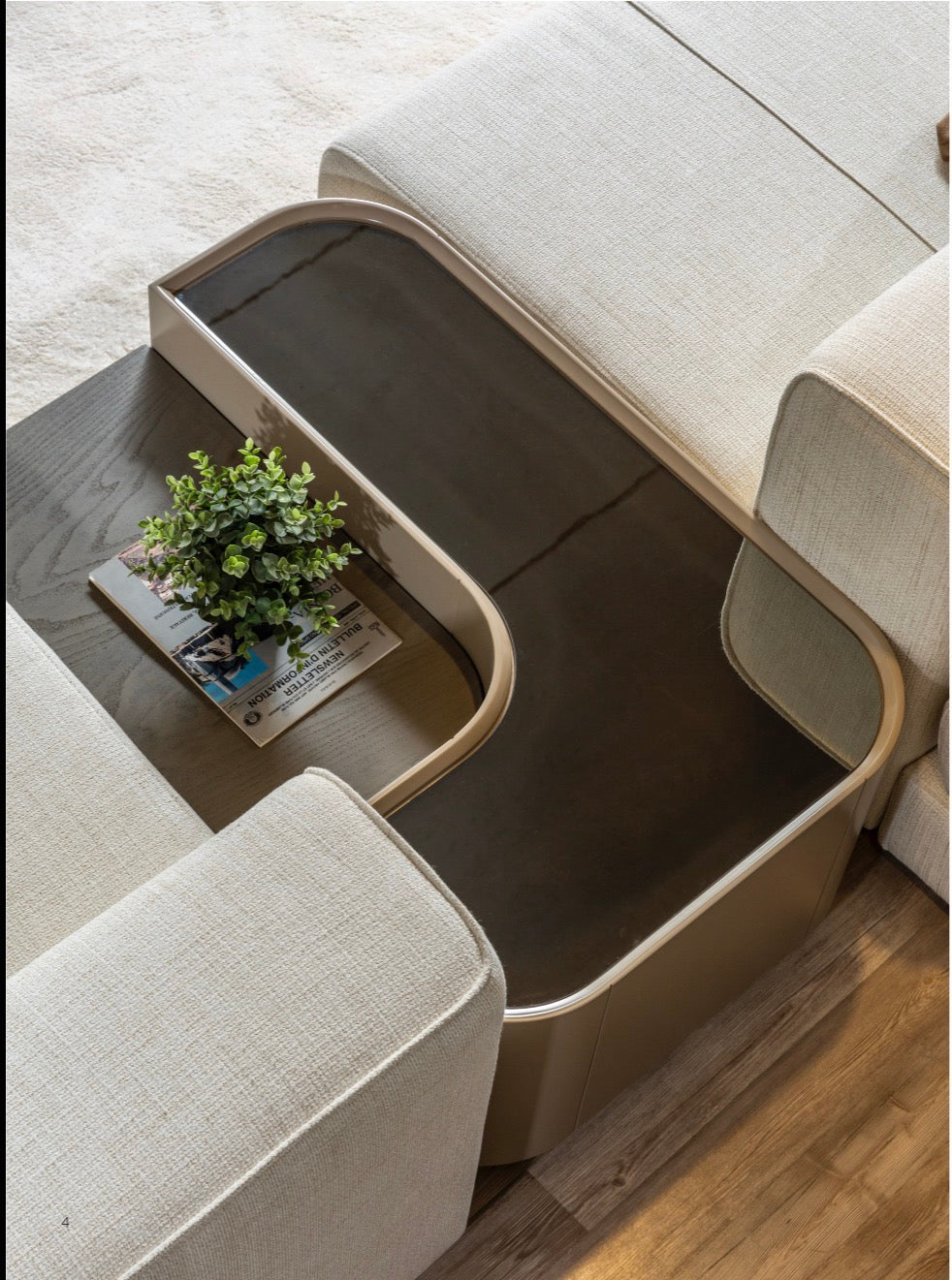 Stoneveil luxury furniture collection featuring modular sofa seating, modern dining table, sculptural accent chairs, luxury bedroom design, and illuminated walk in wardrobe.