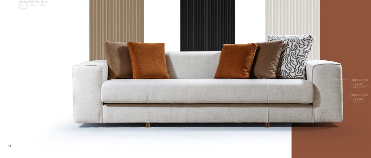 Stoneveil luxury furniture collection featuring modular sofa seating, modern dining table, sculptural accent chairs, luxury bedroom design, and illuminated walk in wardrobe.