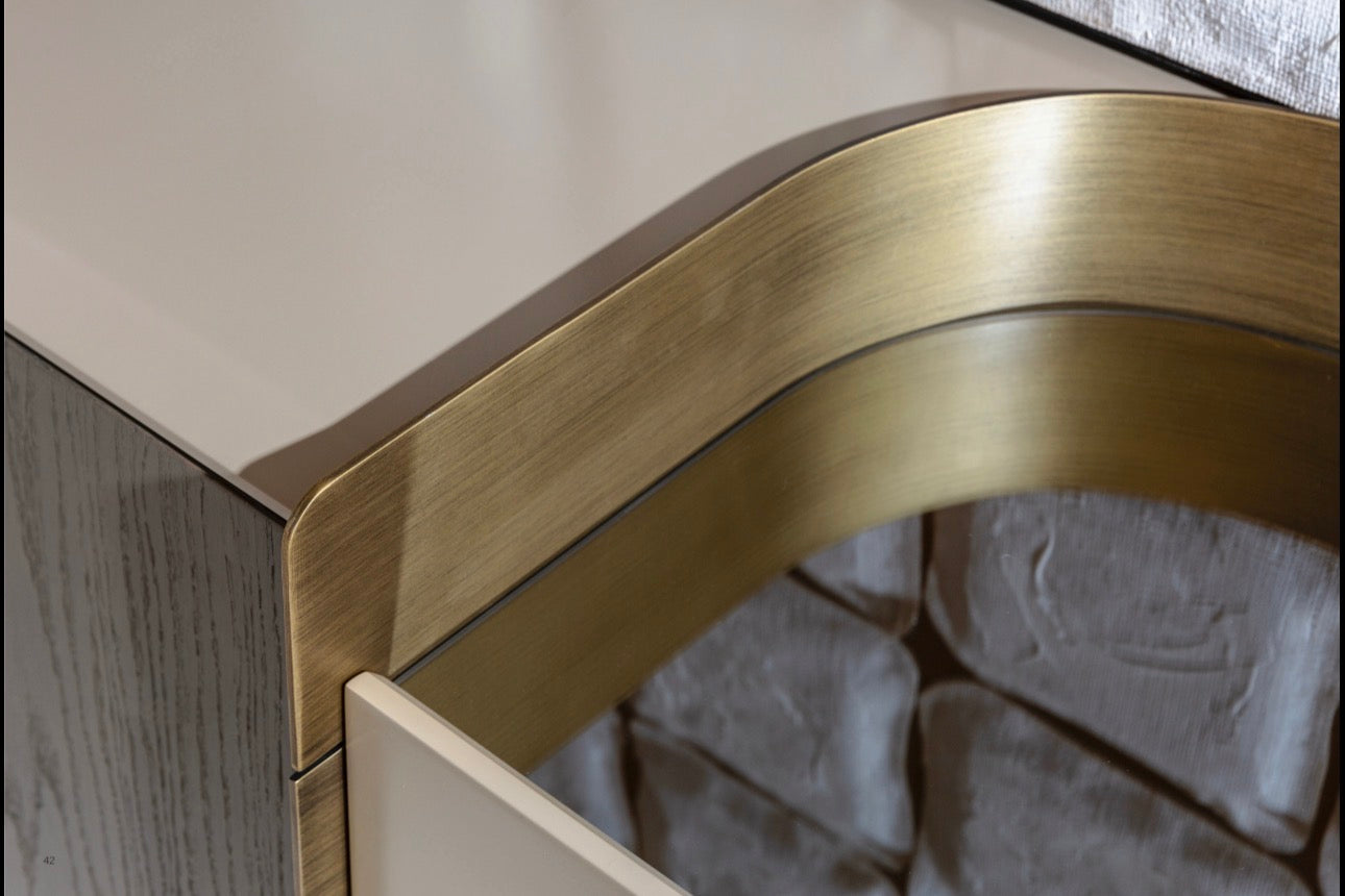 Stoneveil luxury furniture collection featuring modular sofa seating, modern dining table, sculptural accent chairs, luxury bedroom design, and illuminated walk in wardrobe.