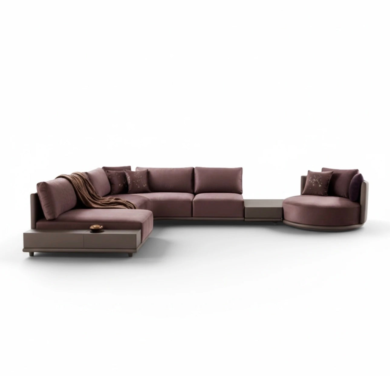 Forge luxury furniture collection featuring dramatic dining set, modern chandelier, and deep espresso contemporary living room furniture.