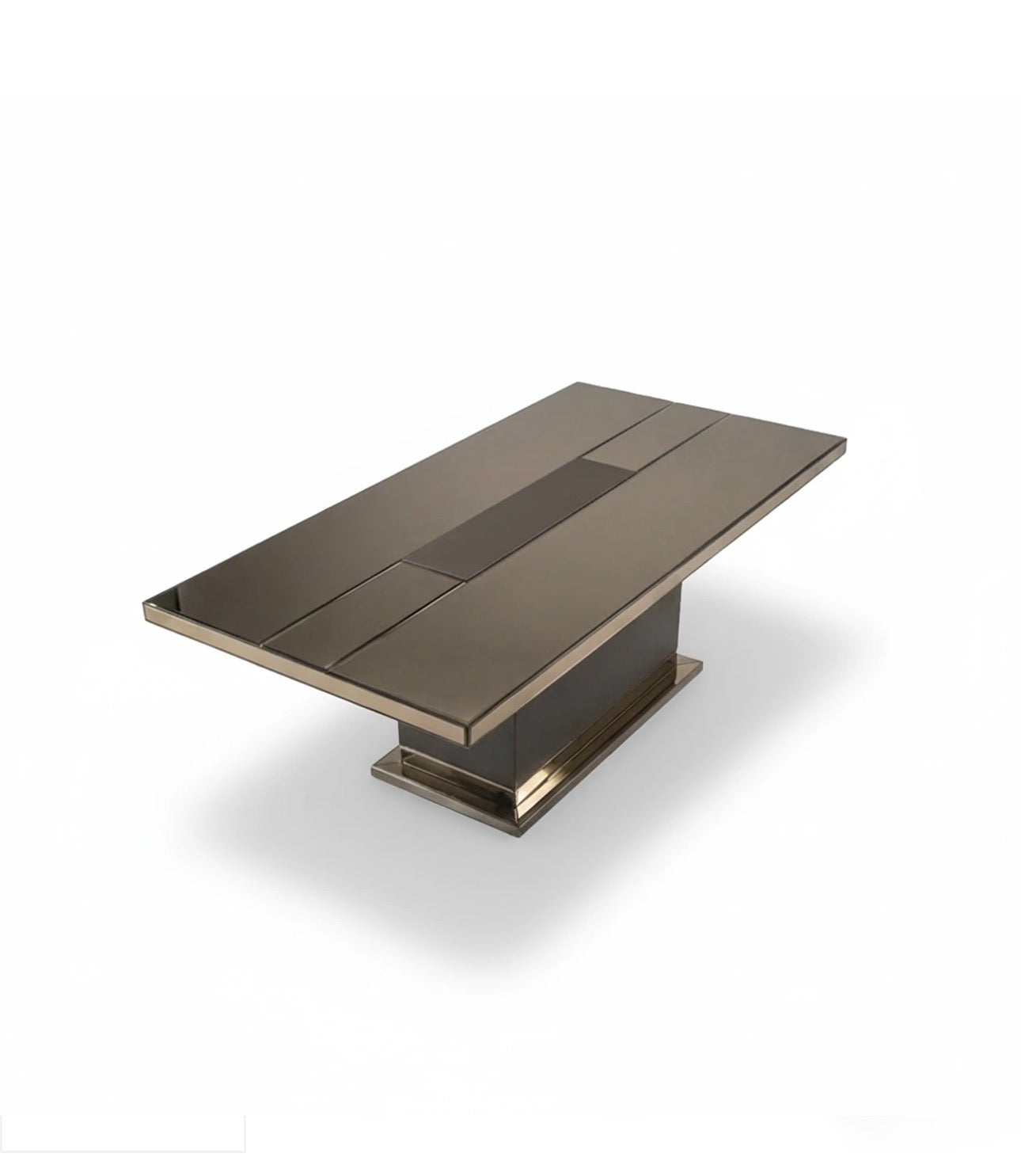 Forge luxury furniture collection featuring dramatic dining set, modern chandelier, and deep espresso contemporary living room furniture.