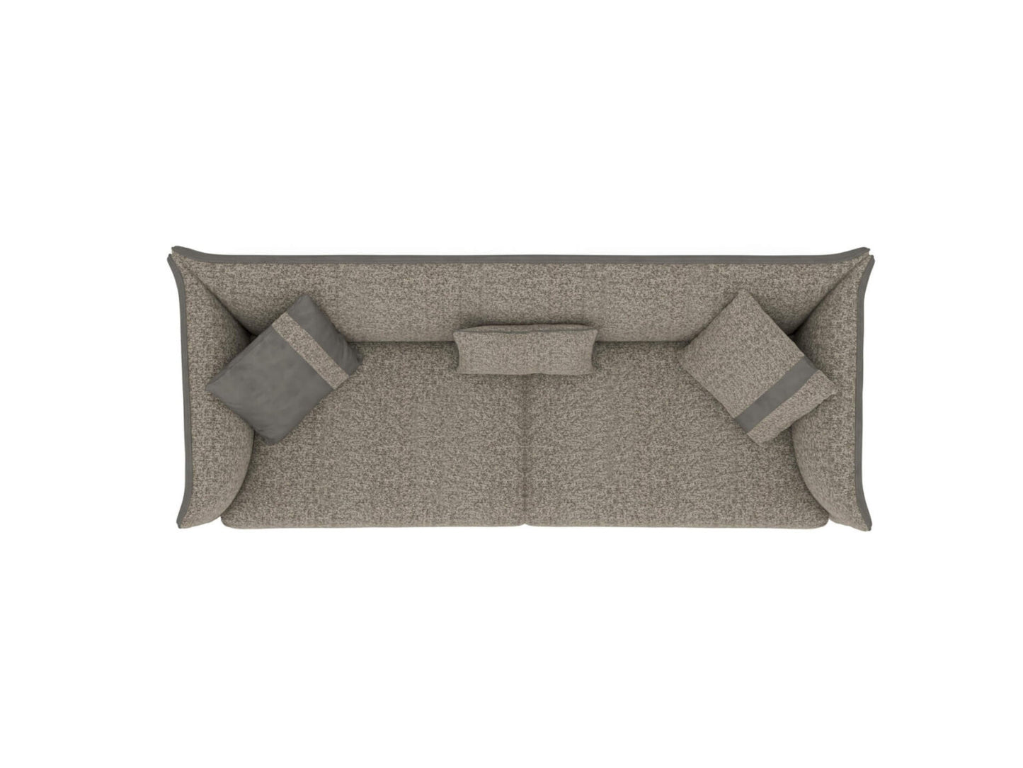 Ledger modern luxury living room furniture with tailored sofas, lounge chairs, and minimalist coffee tables in a contemporary interior.