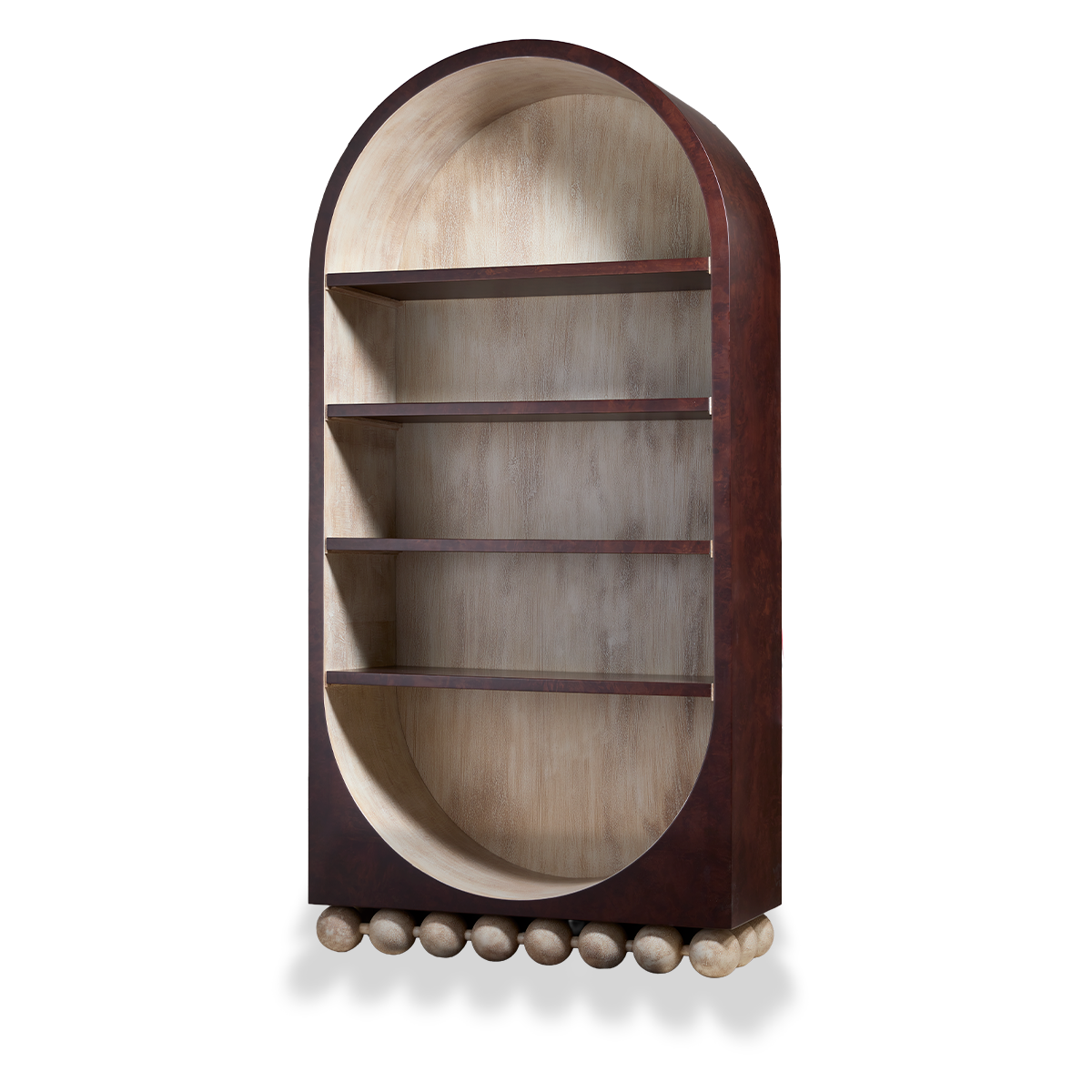 Panthera luxury furniture collection featuring statement sofa, sculptural coffee table, pedestal table, and modern shelving in dark finishes.