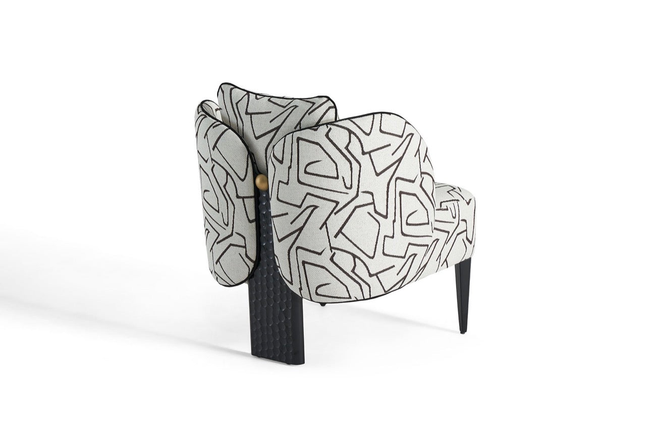 Haven modern luxury dining furniture collection with sculptural dining table, upholstered chairs, and architectural sideboard.