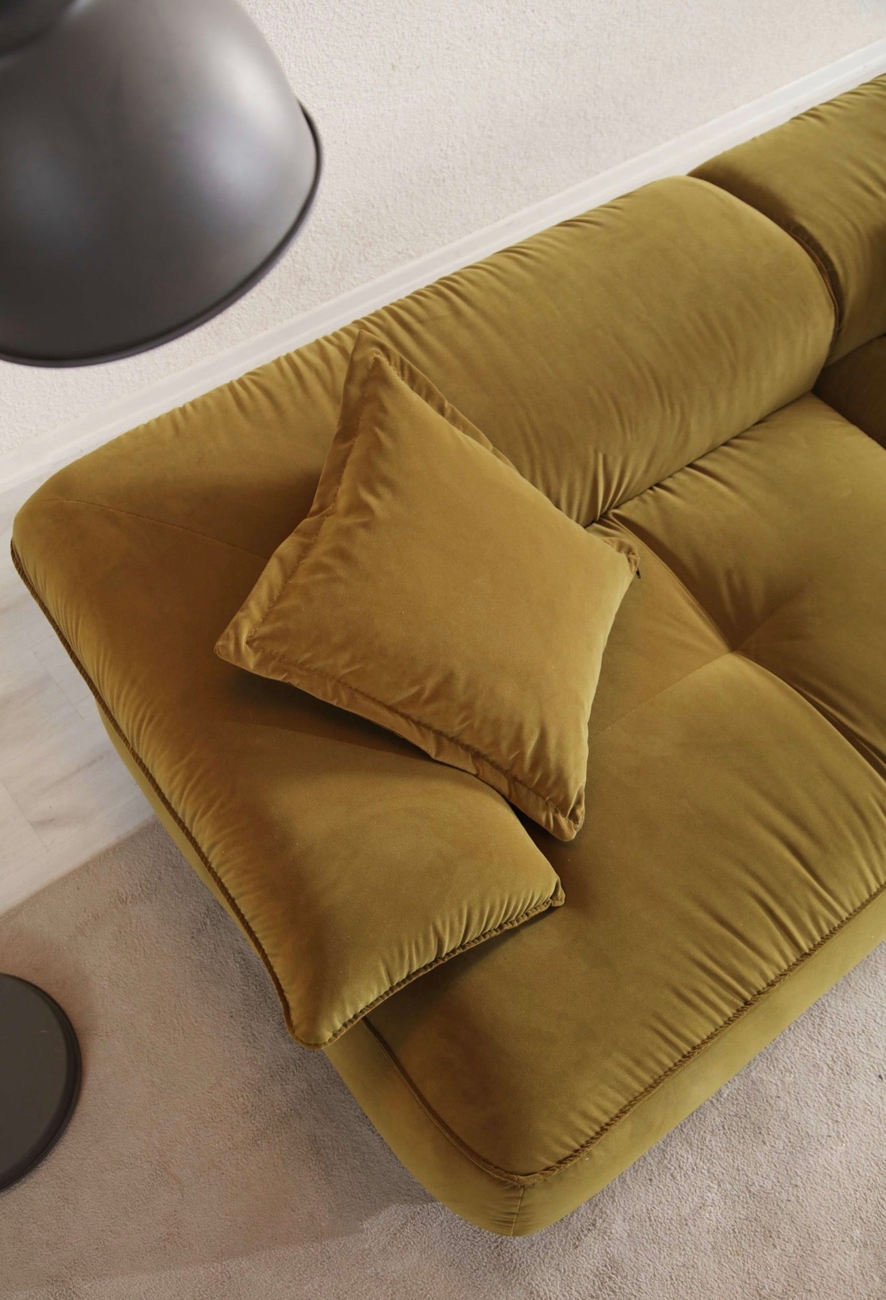 Drift modern living room furniture collection with deep sofa seating and contemporary lounge chair.