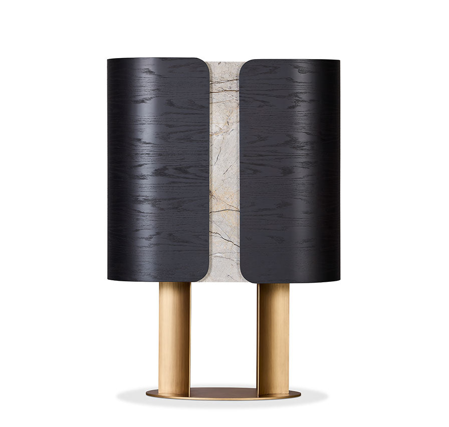 Equinox luxury living room furniture collection featuring modern leather sofa, sculptural lounge chairs, and contemporary shelving design.