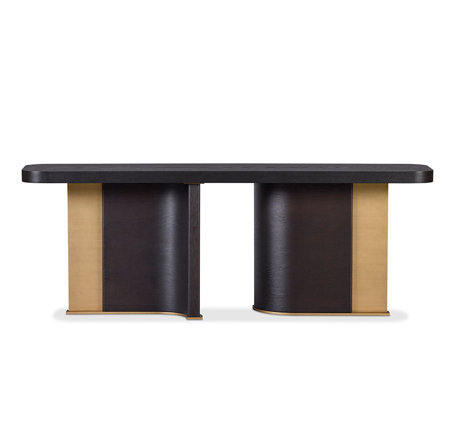 Equinox luxury living room furniture collection featuring modern leather sofa, sculptural lounge chairs, and contemporary shelving design.